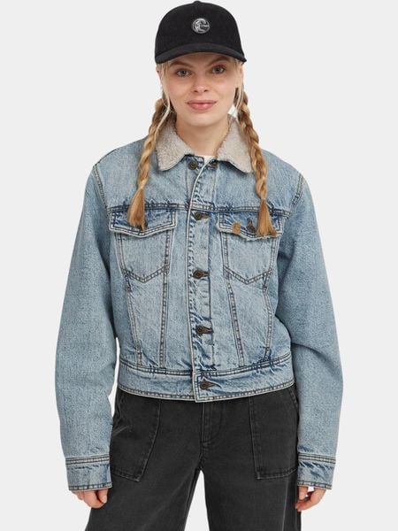 Kurtka Jeansowa Damska O'Neill O'riginals Denim. Niebieskie kurtki O'Neill, na jesień, xs, bez wzorów, z bawełny, bez kaptura. Za 519.20 zł.