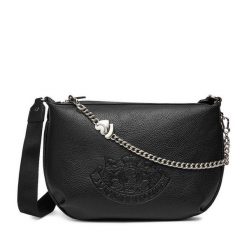 Torebka Juicy Couture. Czarne listonoszki Juicy Couture, bez wzorów, bez dodatków. Za 329.99 zł.