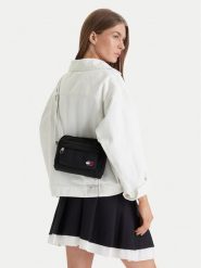 Tommy Jeans Torebka Tjw Ess Daily Crossover AW0AW18462 Czarny. Czarne torebki klasyczne Tommy Jeans, bez wzorów, z jeansu, bez dodatków. Za 289.99 zł.