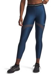 Under Armour Legginsy sportowe "HeatGear Mesh" w kolorze granatowym rozmiar: S. Niebieskie legginsy Under Armour, s, bez wzorów, z materiału. Za 114.95 zł.