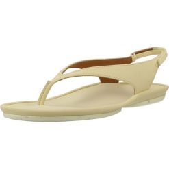 Sandały CAMPER SELLA Żółty. Żółte sandały Camper, bez wzorów, ze skóry, bez obcasa, bez zapięcia. Za 538.79 zł.