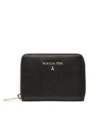 Patrizia Pepe Duży Portfel Damski CQ8512/L001 K103 Czarny. Czarne portfele Patrizia Pepe, bez wzorów, ze skóry. Za 479.99 zł.