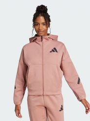 Adidas Bluza "Z.N.E." w kolorze jasnoróżowym rozmiar: S. Różowe bluzy Adidas, s, bez wzorów, bez kaptura. Za 202.28 zł.