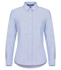 Clique Koszula Oxford Garland damska z bawełny. Niebieskie koszule CLIQUE, xl, bez wzorów, z bawełny, bez kołnierzyka, bez ramiączek. Za 229.83 zł.