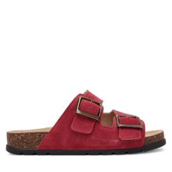 Klapki Panto Fino. Czerwone klapki Panto Fino, bez wzorów, bez obcasa. Za 159.99 zł.