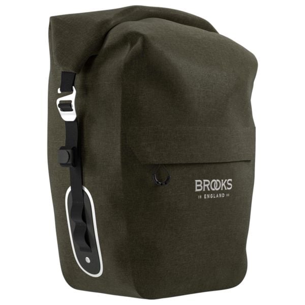 Torba Rowerowa Single Scape L 18-22L. Zielone torby na ramię Brooks England, bez wzorów, z materiału, na ramię, bez dodatków. Za 403.95 zł.