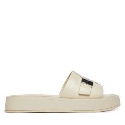 Klapki Calvin Klein. Klapki Calvin Klein, bez wzorów, bez obcasa. Za 369.99 zł.