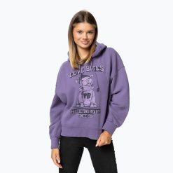 Bluza damska Pitbull Love Bites Hodded. Fioletowe bluzy PITBULL, m, bez wzorów, z bawełny, bez kaptura. Za 209.99 zł.