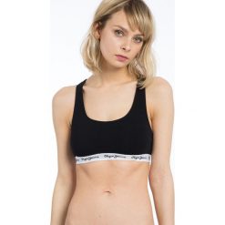 Pepe Jeans - Biustonosz Dixie. Czarne bielizna sportowa Pepe Jeans, l, bez wzorów, z bawełny. Za 99.90 zł.