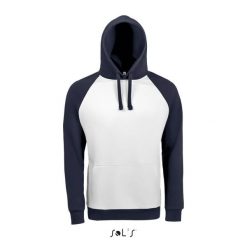 Bluza z kapturem Sol's Seattle. Białe bluzy SOL'S, m, bez wzorów, z bawełny, z kapturem. Za 215.50 zł.