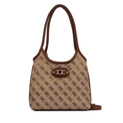 Torebka Guess. Brązowe torebki klasyczne Guess, z aplikacjami, bez dodatków. Za 494.99 zł.