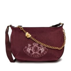 Torebka Juicy Couture. Czerwone listonoszki Juicy Couture, bez wzorów, bez dodatków. Za 349.99 zł.