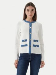 Luisa Spagnoli Kardigan Capotreno 100363 Biały Regular Fit. Białe kardigany LUISA SPAGNOLI, l, bez wzorów, z syntetyku. Za 1,669.00 zł.