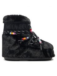 Moon Boot Śniegowce 80D1409470 Czarny. Czarne trapery i śniegowce Moon Boot, z materiału. Za 1,799.00 zł.