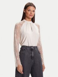 Vero Moda Bluzka Milla 10334620 Beżowy Loose Fit. Brązowe bluzki Vero Moda, m, bez wzorów, z syntetyku, bez kołnierzyka, bez ramiączek. Za 129.99 zł.