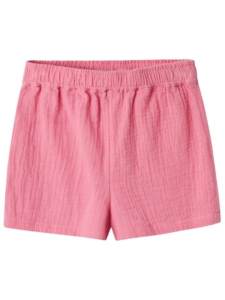 Name it Szorty "Hisa" w kolorze różowym rozmiar: 92. Różowe szorty Name it, bez wzorów, z bawełny. Za 41.20 zł.