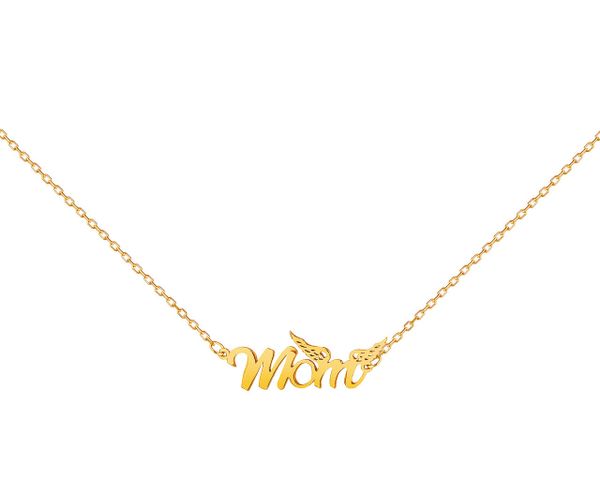 Złoty naszyjnik - mama. Żółte naszyjniki Apart, złote. Za 569.00 zł.