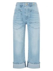 MAC Dżinsy "Baggy" - Comfort fit - w kolorze błękitnym rozmiar: 36. Niebieskie jeansy MAC, z aplikacjami, z podwyższonym stanem. Za 295.99 zł.