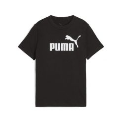 Młodzieżowa koszulka ESS z logo No. 1 PUMA Black. Czarna bluzki Puma, m, bez wzorów, z bawełny, klasyczne, bez kołnierzyka, bez ramiączek. Za 79.00 zł.