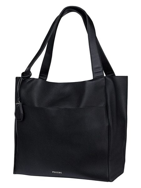 Puccini Torebka w kolorze czarnym - 36 x 35 x 14 cm rozmiar: onesize. Czarne torby na ramię Puccini, bez wzorów, z materiału, na ramię, bez dodatków. Za 177.94 zł.