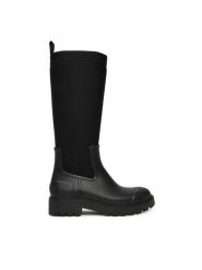 Calvin Klein Kalosze YW0YW02002 Czarny. Czarne kalosze Calvin Klein, bez wzorów, z materiału. Za 559.99 zł.