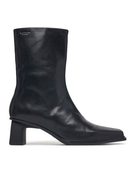 Vagabond Shoemakers Botki Elvina 6258-101-20 Czarny. Czarne botki Vagabond Shoemakers, bez wzorów, ze skóry, bez obcasa, na słupku, bez zapięcia. Za 779.99 zł.