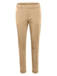 Kaffe Spodnie chino "Lea" w kolorze beżowym rozmiar: 46. Brązowe spodnie materiałowe Kaffe, bez wzorów. Za 137.45 zł.
