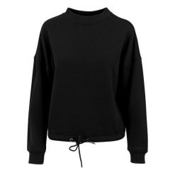 Damska Bluza Z Kapturem Z Okrągłym Dekoltem. Czarne bluzy BUILD YOUR BRAND, xs, bez wzorów, z kapturem. Za 131.99 zł.