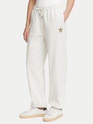 Guess Jeans Spodnie dresowe W6BB37 K6898 Szary jasny Relaxed Fit. Szare spodnie dresowe Guess Jeans, m, z aplikacjami, z bawełny. Za 299.99 zł.