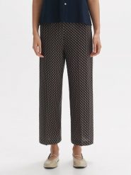 OPUS Spodnie w kolorze granatowo-jasnobrązowym rozmiar: 38. Brązowe spodnie materiałowe Opus, na co dzień, bez wzorów, z materiału. Za 143.99 zł.