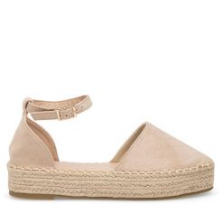 Espadryle DeeZee. Brązowe espadryle DeeZee, bez wzorów, bez obcasa, bez zapięcia. Za 99.99 zł.