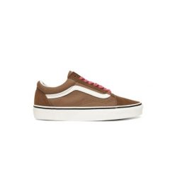 Kapcie VANS OLD SKOOL POP Brązowy. Brązowe obuwie domowe Vans, bez wzorów, ze skóry, bez zapięcia. Za 377.46 zł.