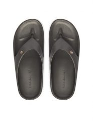 Tommy Hilfiger Japonki FW0FW09201 Szary. Szare klapki TOMMY HILFIGER, bez wzorów, z syntetyku, bez obcasa. Za 189.99 zł.