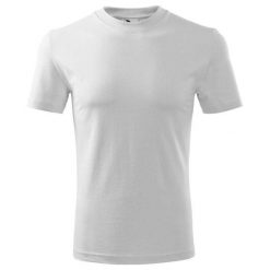 Klasyczna Koszulka Unisex Dla Dorosłych. Białe bluzki ALDER, bez wzorów, klasyczne, bez kołnierzyka, bez ramiączek. Za 53.99 zł.