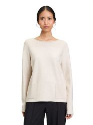 Betty Barclay Sweter w kolorze kremowym rozmiar: 46. Brązowe swetry Betty Barclay, bez wzorów, ze splotem, bez ramiączek. Za 130.99 zł.