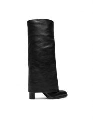 See By Chloé Kozaki Melia SB43061A Czarny. Czarne kozaki See By Chloé, ze skóry, bez obcasa, na słupku, bez zapięcia. Za 3,199.00 zł.