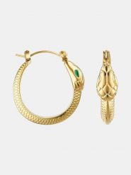 MOODE Kolczyki-kreole "Nora" rozmiar: onesize. Żółte kolczyki MOODE, ze stali. Za 114.17 zł.