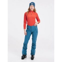 Spodnie narciarskie dla kobiet Protest Lole Softshell. Niebieskie spodnie narciarskie Protest, bez wzorów, z softshellu, narciarskie. Za 510.50 zł.