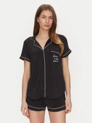Kate Spade Piżama KSI11506 Czarny Regular Fit. Czarne piżamy Kate Spade, bez wzorów, z syntetyku, bez ramiączek. Za 239.99 zł.