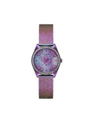 Guess Zegarek GW0748L3 Fioletowy. Fioletowe, analogowe zegarki Guess, metalowe. Za 649.99 zł.
