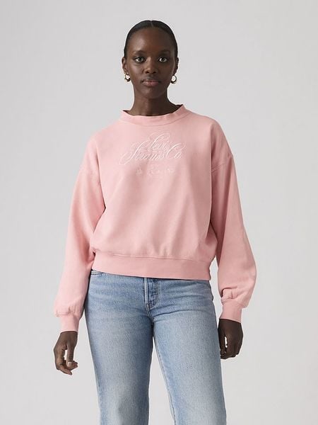 Levi's Bluza w kolorze jasnoróżowym rozmiar: M. Różowe bluzy Levi's®, m, bez wzorów, z bawełny, bez kaptura. Za 149.95 zł.