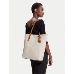 Torebka MICHAEL Michael Kors. Białe shopper MICHAEL Michael Kors, bez wzorów, bez dodatków. Za 790.99 zł.