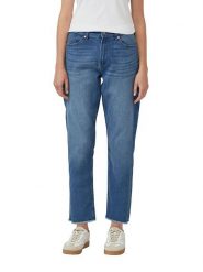 S.Oliver Dżinsy - Mom fit - w kolorze niebieskim rozmiar: 34. Niebieskie jeansy S.Oliver, s, bez wzorów. Za 130.99 zł.