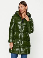 Save The Duck Płaszcz zimowy Ines D45650W LUCK17 Zielony Regular Fit. Zielone płaszcze Save the duck, na zimę, bez wzorów, z syntetyku, bez kaptura. Za 1,049.00 zł.