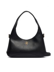 Tommy Hilfiger Torebka Th Everyday Mini Hobo AW0AW19185 Czarny. Czarne torebki klasyczne TOMMY HILFIGER, bez wzorów, ze skóry, bez dodatków. Za 449.99 zł.