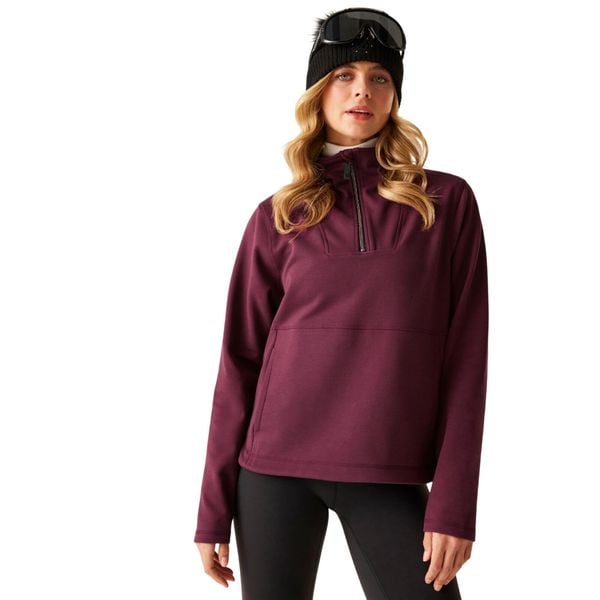 Bluza Damska Krótki Suwak Wander. Fioletowe bluzy Dare 2b, xl, bez wzorów, z bawełny, bez kaptura. Za 96.99 zł.