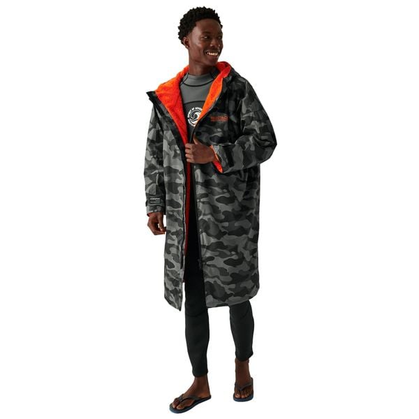 Szlafrok Unisex Camo Dla Dorosłych. Czarne szlafroki Regatta, m, bez wzorów, z materiału, bez ramiączek, z kapturem. Za 374.99 zł.