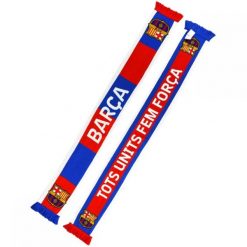 FC Barcelona szalik kibica dwustronny Double Knitted Scarf N30 wielokolorowy. Rękawiczki FC Barcelona, bez wzorów, sportowe. Za 99.00 zł.