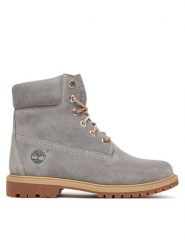 Timberland Trapery TB0A5M5NEJR1 Szary. Szare trapery i śniegowce Timberland, ze skóry. Za 999.99 zł.