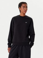 Lacoste Bluza SF5270 Czarny Regular Fit. Czarne bluzy Lacoste, bez wzorów, z bawełny, bez kaptura. Za 559.99 zł.